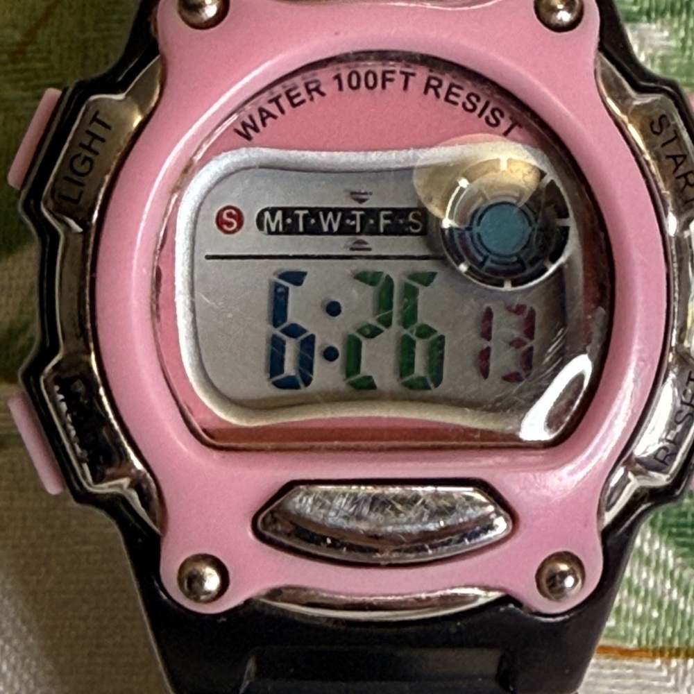 Pink Digital Sports Watch